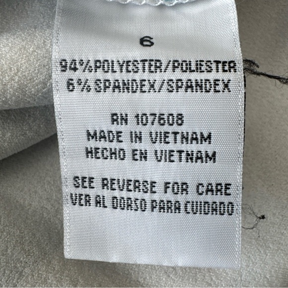 Madison Leigh Women’s Cap Sleeve Zig Zag Chevron Black White Blue Dress 6 - Picture 9 of 9